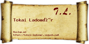 Tokai Ladomér névjegykártya